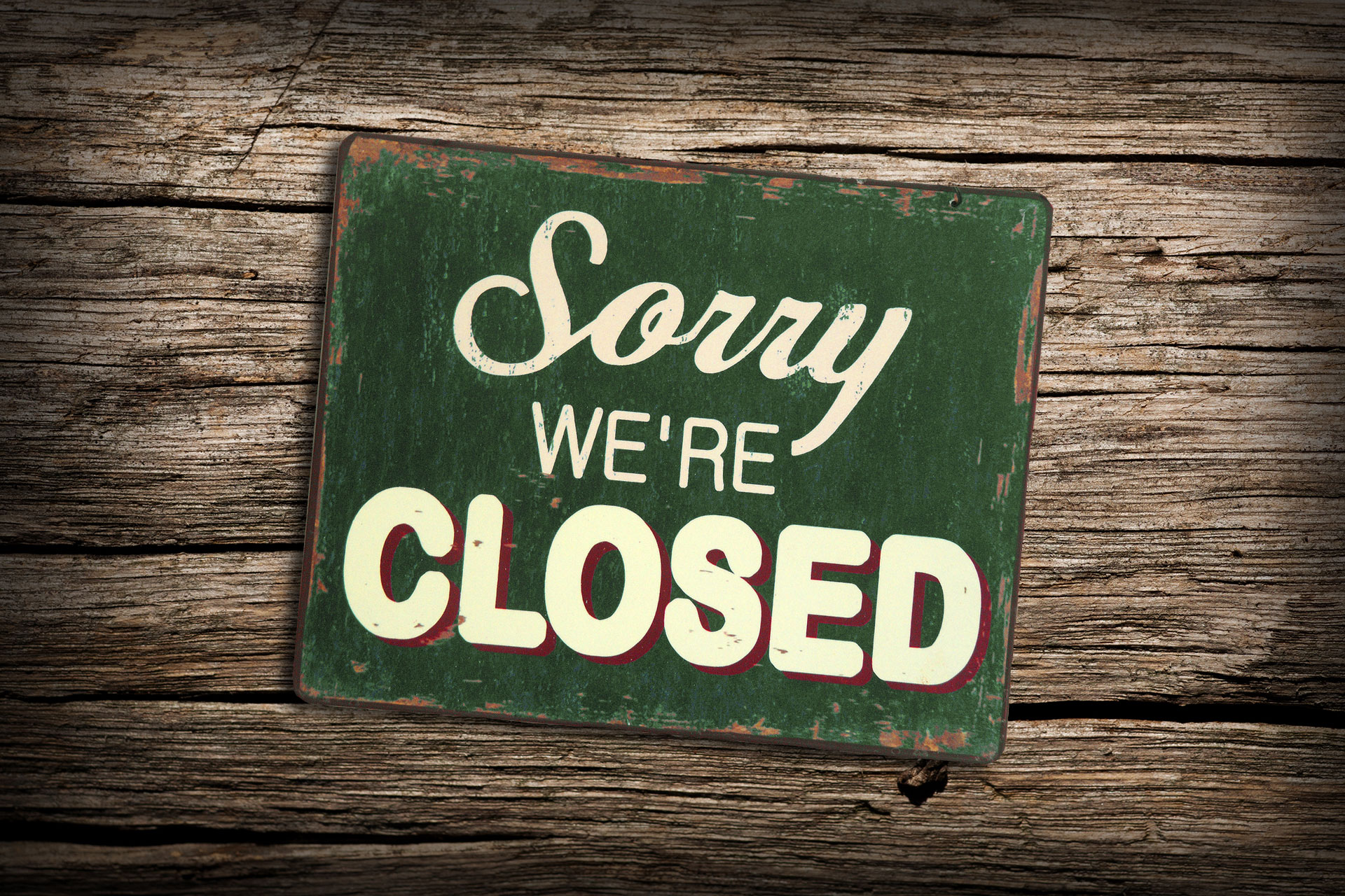 Is Your Sorry, We're Closed Sign a Lost Marketing Opportunity? - Matter